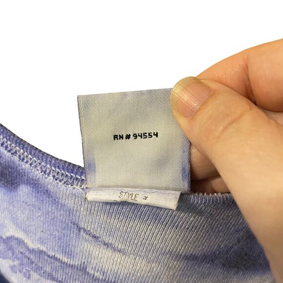 Common Threads Women’s Large Tie-Dye Maxi Purple Aqua 100% Cotton Made in USA - Picture 6 of 10